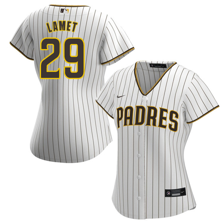 Nike Women #29 Dinelson Lamet San Diego Padres Baseball Jersey Sale-White